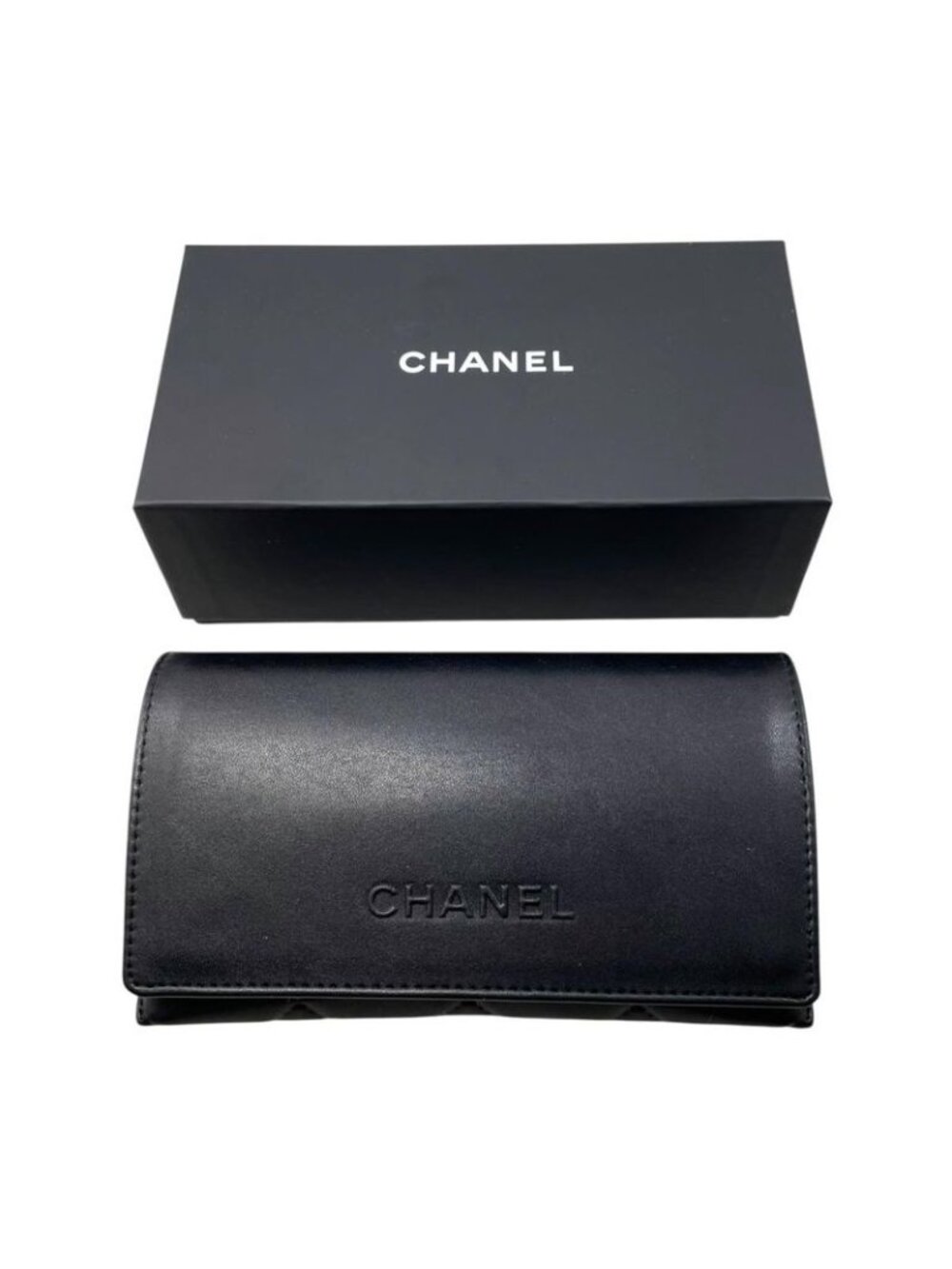 Chanel Sunglasses Clear Frame Logo Brown Silver Eyewear - Picture 8 of 8